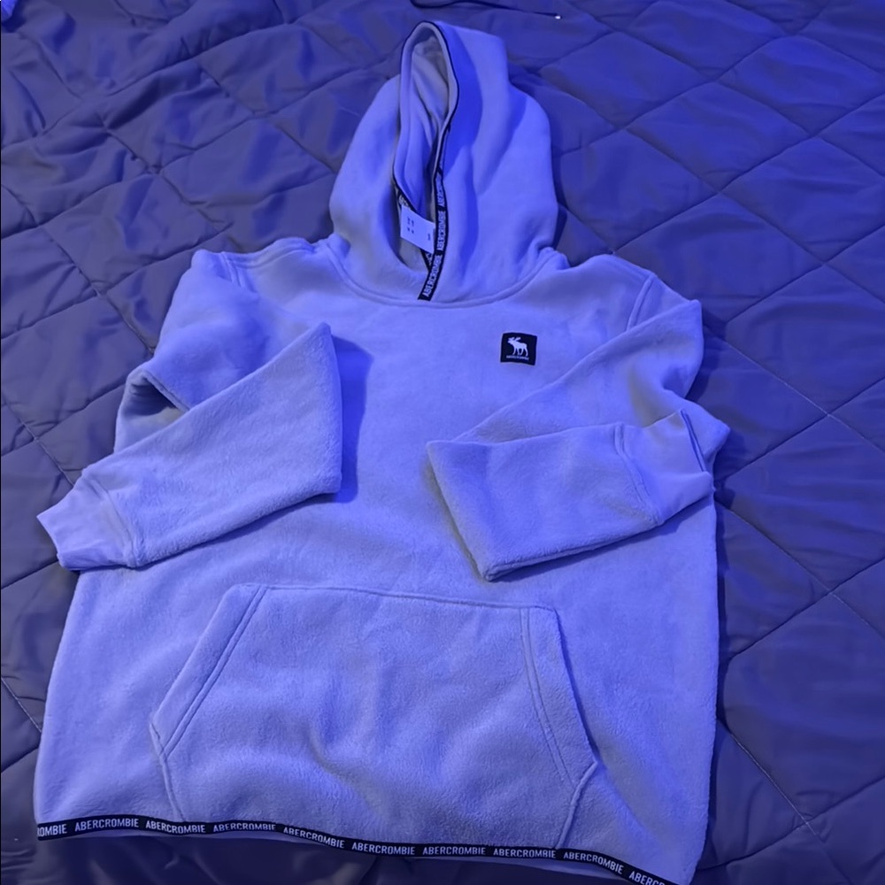 Abercrombie & Fitch Light Gray Hoodie